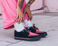 Black & Neon Pink Sneaker