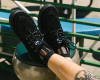 Black Suede 5-Eye Sneaker