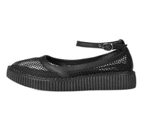 Black Fishnet Pointed Ballet Creeper