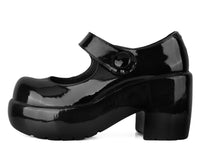 Black Liquid Bubble Mary Jane Platform