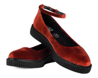 Burnt Orange Pointed Ballet Creeper