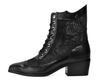 Black Victorian Mesh Spiderweb Boot