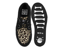 Black & Leopard Vegan Sneaker