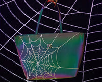 Midnight Chameleon Web Tote Bag