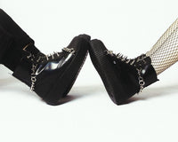 Black Haze Spike & Chain Viva Mondo Boot