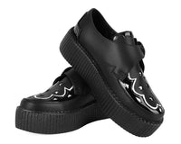 Black TUKskin Western Buckle Viva Mondo Creeper