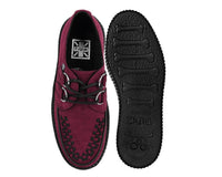 Burgundy Faux Suede Viva Mondo Creeper