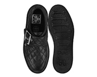 Black TUKskin Quilted Buckle Viva Mondo Creeper