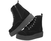 Black Suede Viva Mondo Boots - T.U.K.