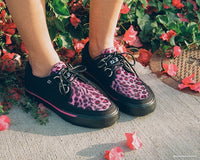 Black & Pink Leopard VLK Sneaker 