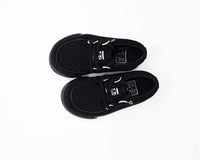 Black 2-Ring Creeper Toddler Sneaker