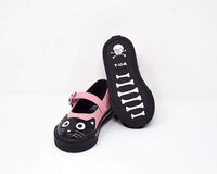 Black & Pink Kitty Mary Jane Toddler Sneaker