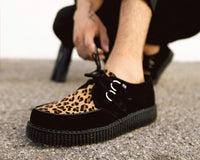 Black & Leopard Viva II Low Creeper 