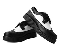 Black & White Wingtip Tie TUKskin™ Viva II Low Creeper