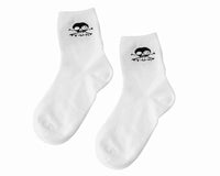 White T.U.K. Skull Logo Women’s Sock 