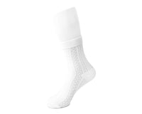 Women's Sheer White Stripe & Polka Dot Sock