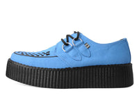 Dusty Blue Faux Suede Mondo Creeper