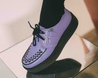 Violet Faux Suede Mondo Creeper