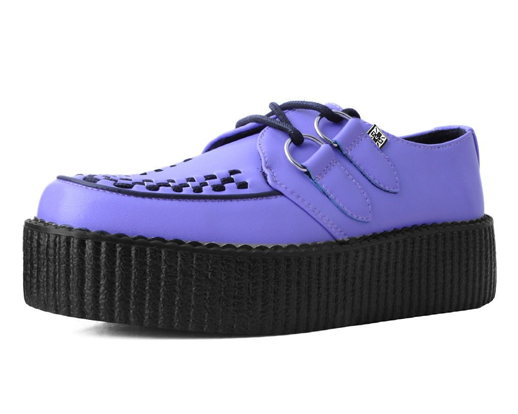 Violet Faux Suede Mondo Creeper