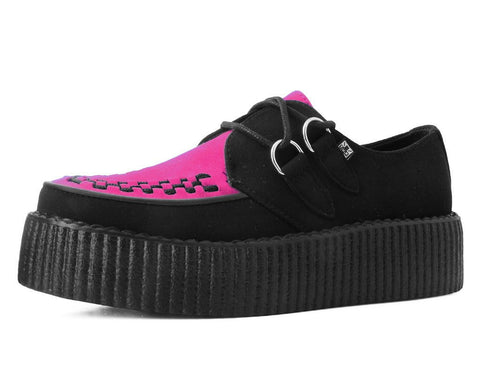 Black & Neon Pink Viva Mondo Creeper