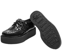 Black Leather Viva Creeper - T.U.K.