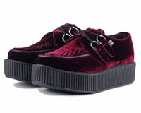 Burgundy Velvet Creepers - T.U.K.