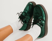 Emerald Green Velvet Viva Mondo Creeper