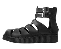 Black TUKskin™ Gladiator Viva Low Sandal